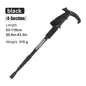 Folding 4-Section Telescopic Trekking Pole - Lightweight Aluminum Hiking Stick with T-Handle, Adjustable 21-43 in (53-110 cm)