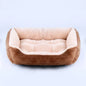 Plush Square Pet Bed for Dogs & Cats, Calming Kennel Sofa Cushion in Multiple Sizes (XS-XXL)