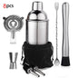 Stainless Steel Boston Cocktail Shaker Set – 550 ml (18.6 oz) & 750 ml (25.4 oz) Martini Mixer for Bartenders and Home Bar