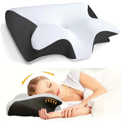 Memory Cotton Neck Pillow - Ergonomic U-Shaped Neck Support for Travel, Sleep & Relaxation