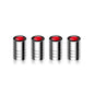 4-Pack Aluminum Tire Valve Stem Caps – Universal Metal Wheel Air Valve Covers