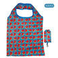 Foldable Reusable Grocery Tote Bag, Lemon Print Eco-Friendly Travel & Beach Pouch