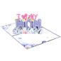 3D Pop-Up Happy Birthday Rose Card - Perfect for Anniversaries, Mother's Day, Weddings - Greeting Women,Youngsters with Envelope