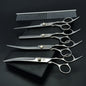 Professional Dog Grooming Scissors Set - 6" (15.2 cm) & 7" (17.8 cm) Stainless Steel Thinning & Curved Pet Shears