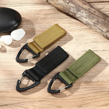 MOLLE Webbing Clip and Hanging Hook, Nylon Strap, 10 cm