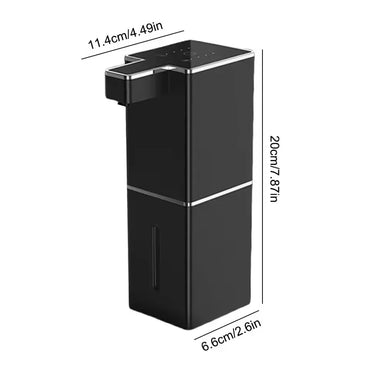 Wall-Mounted Touchless Automatic Soap Dispenser — 380ml (12.8 fl oz) Rechargeable Infrared Foam & Liquid Dispenser for Kitchen & Bathroom