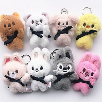 Plush Pilot Doll Magnetic Keychain - Backpack Charm & Kids Toy