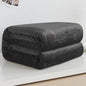230GSM Coral Fleece Flannel Blankets For Beds Solid Blue Pink Soft Warm Thin Bedspread Sofa Cover Faux Fur Plaid Blanket