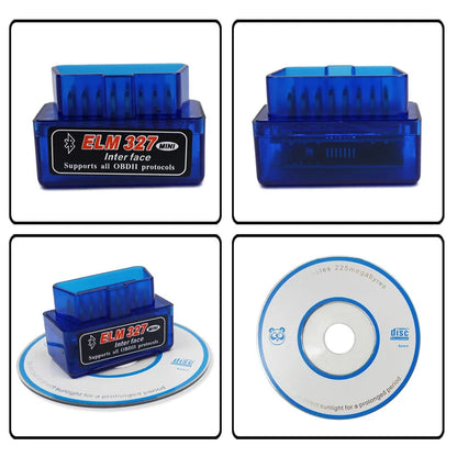 ELM327 OBD2 Bluetooth Car Diagnostic Scanner - Code Reader for Android & iOS