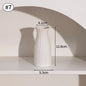 White Ceramic Bud Vase Nordic Matte Decorative Vase for Home Living Room Tabletop Flower Arrangements Photo Props