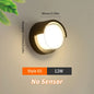 LED Wall Lamp with Radar Motion Sensor – 6W/12W AC85-265V, Warm & Cold White, IP66 Indoor/Outdoor