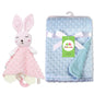 Personalized Newborn Baby Blanket with Name & Custom Stroller Gift Set