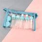 10-Pack Travel Mini Cosmetic Face Cream Bottles 80ml (2.7 fl oz) Clear Plastic Empty Makeup Containers