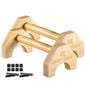 Pair Wooden Push-Up Bars – Portable Pushup Stands for Strength Training & Handstand Practice