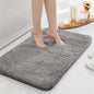 Water-Absorbent Anti-Slip Thickened Long-Pile Bathroom Mat Machine Washable Bath Rug