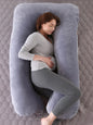 U-Shaped Maternity Pregnancy Pillow – Full-Body Support for Sleep & Nursing, Velvet Cover, Removable Washable – 120×70 cm (47×28 in) & 140×75 cm (55×30 in)