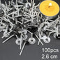 Pre-Waxed Cotton Candle Wicks 100-Pack (2.6–20 cm / 1.0–7.9 in) with Metal Bases, Adhesive Stickers & Holders — DIY Candle Making Kit
