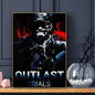 GAME The Outlast T-Trials Poster HD Art Sticky Wall Waterproof Home Living Room Bar Decoration