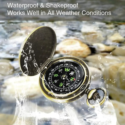 Lightweight Waterproof Hiking Compass for Orienteering, Camping, Backpacking & Hunting — Map Reading Compass