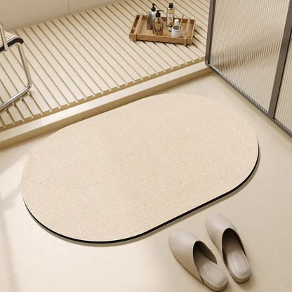VIKAMA Diatomaceous Earth Bathroom Mat Simple Style Household Bathroom Absorbent Mat Foot Mat Carpet Quick Drying Easy To Care