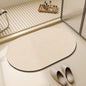 VIKAMA Diatomaceous Earth Bathroom Mat Simple Style Household Bathroom Absorbent Mat Foot Mat Carpet Quick Drying Easy To Care
