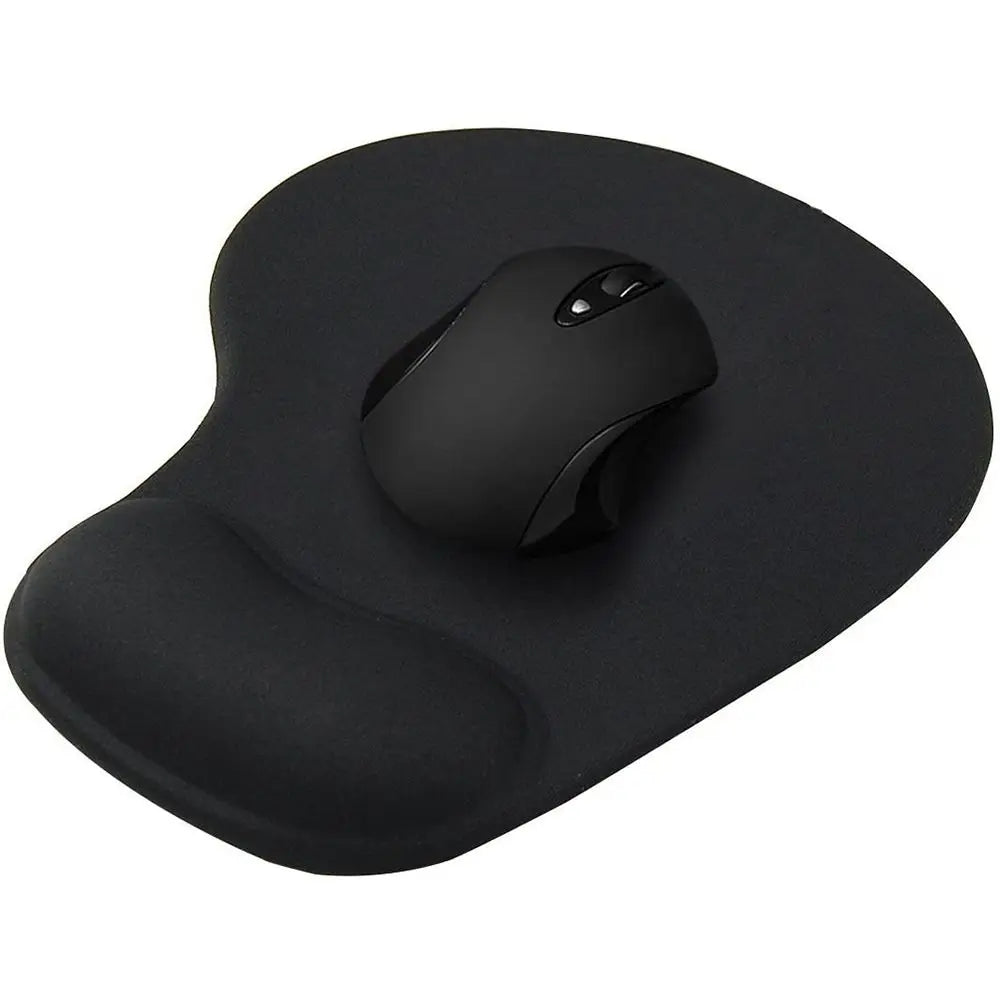 Ergonomic Wrist Rest Mouse Pad - Memory Foam + Gel Support, Non-Slip Base, Pain Relief, Office and Gaming, Dark Blue/Orange/Purple