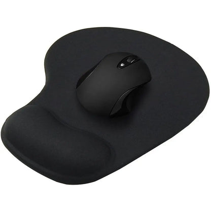 Ergonomic Wrist Rest Mouse Pad - Memory Foam + Gel Support, Non-Slip Base, Pain Relief, Office and Gaming, Dark Blue/Orange/Purple