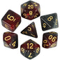 7-Piece Galaxy Polyhedral Dice Set for DnD & RPGs – Colorful Universe Effect (D4-D20)