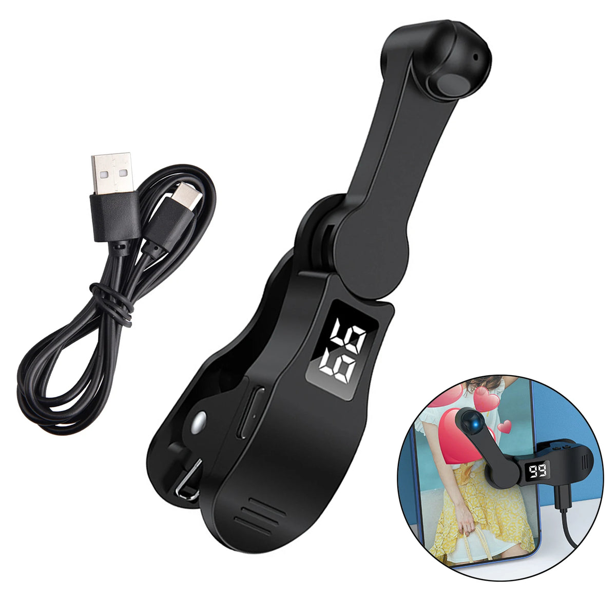 Auto Screen Clicker & Tapper – USB Powered, 108-Speed Adjustable, for iPhone & Android