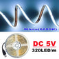 USB 5V COB LED Strip Light — 320 LEDs/m High-Density Flexible Tape, 0.5–5m (1.6–16.4ft), 3000K/4500K/6500K, CRI>90