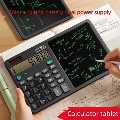 Silent Desktop Solar Calculator 12-Digit — Office, Accounting & School Teacher Calculator