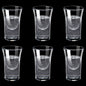 6-Pack Mini Stem Shot Glasses Set — 10/15/25 ml (0.34/0.51/0.85 fl oz) Clear Glass Mini Wine Cups for Sake & Spirits