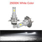 2-Pack CSP LED Headlight Bulbs H1 H4 H7 H8 H9 H11 9005 9006 (HB3/HB4) Super Bright DRL Fog Lamp - 6000K White / 3000K Yellow / 12000K Blue