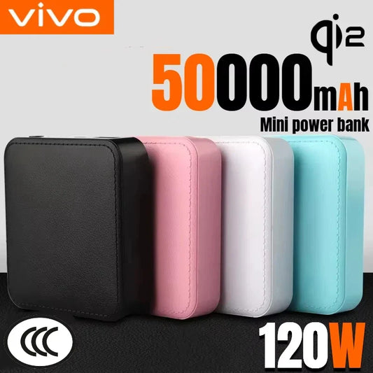 50000mAh Magnetic Wireless Power Bank 25W Fast Charging USB-C Portable Charger for iPhone Samsung Huawei