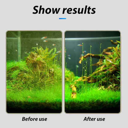 Aquarium Algae Scraper & Floating Cleaning Brush with Sponge 36 x 8 cm (14.2 x 3.1 in)