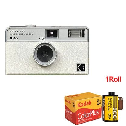 35mm Half Frame Film Camera with Built-in Flash — Reusable Pocket Retro Camera, Ideal Gift