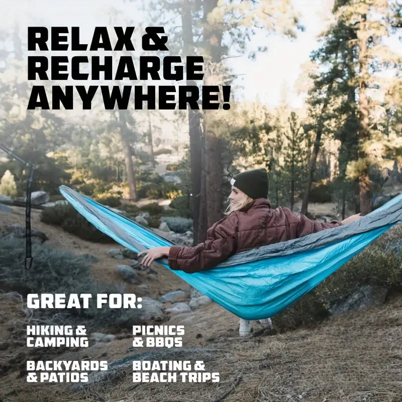 Camping Hammock Camping Accessories Gear for Outdoor Indoor with Tree