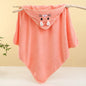 Toddler and Baby Hooded Towel Super Soft Coral Velvet Bathrobe Swaddle Wrap for Newborns and Kids