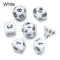 7-Piece Black Polyhedral Dice Set for D&D TRPG Tabletop RPG, Board & Card Games