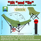 4-Position Folding Camping Chair with Footrest, Portable Adjustable Outdoor Chair for Beach Fishing Picnic Travel