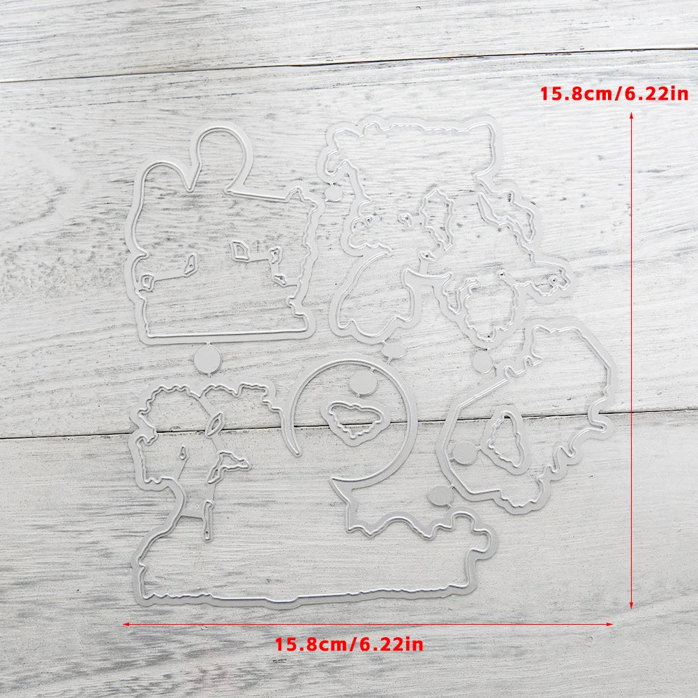 Halloween Transparent Silicone Stamp Set, Coded Designs
