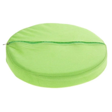 Round Fruit Print Chair Cushion 13 x 13 in (33 x 33 cm) - Memory Foam Seat Pad, Removable Washable Cover for Dining, Garden, Outdoor