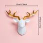 Home Decor Decorative Resin Elk Head Deer Head Wall Mount Animal Holder Wall Hanger Statue Animal Shapedat Hook Hanging Rack