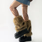 Faux Fur Leg Warmers – Furry Boot Cuffs for Women, Harajuku JK Lolita Cosplay, Winter Boot Socks, Available in 9.8"/11.8"/15.7" (25/30/40 cm)