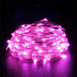 1-Pack Fairy LED Copper Wire String Lights — Battery Powered, 1/2/3/5/10M (3.3/6.6/9.8/16.4/32.8 ft) for Bedroom, Garden, Party and Wedding Decor