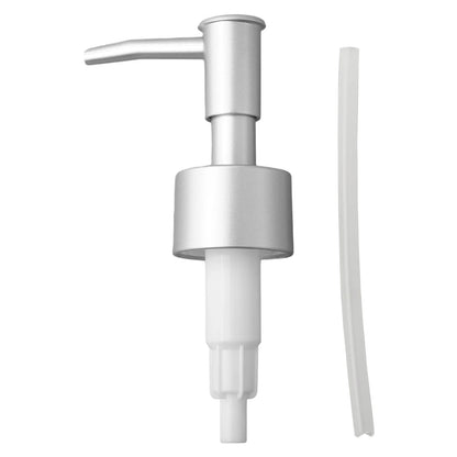 28/400 Thread Reusable Soap Dispenser Pump Head Brushed Finish Replacement for Kitchen & Bathroom Bottles