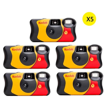 Disposable Single-Use 35mm Film Camera with Flash — 27 or 39 Exposures, ISO 800