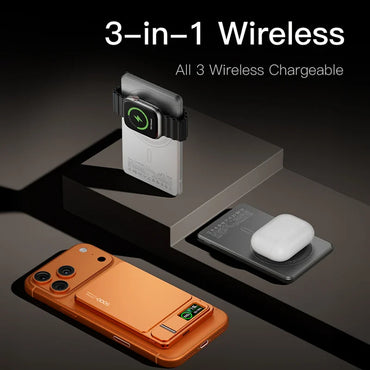 200,000mAh Slim Magnetic Power Bank — MagSafe-Compatible Wireless 20W Fast Charging Portable Battery