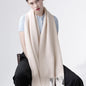 Solidlove 100% Wool Winter Scarf for Women – Luxury Cashmere-Feel Shawl, Poncho & Wrap | Warm Fashion Scarf for Ladies