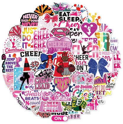50/100PCS Cheerleading Personalized Graffiti Stickers Car Luggage Water Cups Scooter Stationery Notebook Stickers